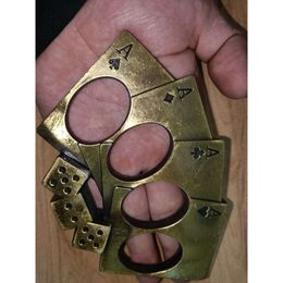 Self Defence Finger Four Tiger Hand Support Fist Buckle Zinc Alloy Material G-Poker 222397