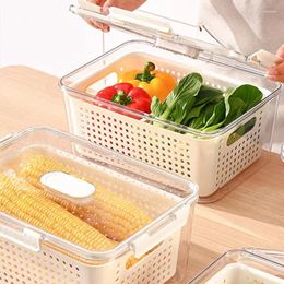 Storage Bottles Food Colander Fridge Containers Holder Sink Lettuce Basket Pantry Organizer Household Kitchen Accessories