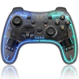Gamepads Video Games Wireless Switch Gamepads 2022 Cool RGB Pro Controller Compatible Nintendo Switch Lite/Switch OLED/Switch Controllers