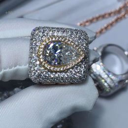 Factory Custom 14/ Gold Plated Sterling Sier Lab Diamond VVS Moissanite Championship Rings