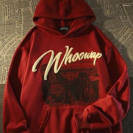 Men's Hoodies Autumn Goth Graphic Printing Hoody Man Streetwear Hip Hop Clothes Casual Fleece Oversized Pullover Y2K Letter Sweatshirt