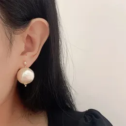 Dangle Earrings MASA French Vintage Cotton Pearl Earring Pendants Of Women Korea Grace Temperament Statement Fashion Jewellery Aretes