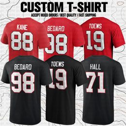 Custom Connor Bedard Bobby Hull USA Hockey Sports Club Fans Branded T-Shirt Tees Tops