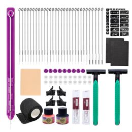 Medicine Diy Hand Poke Stick Tattoo Kit Tattoo Supply Inkbox Tattoo Needles Set 3rl / 5rl / 7rl Rs M1 Needles for Tattoo