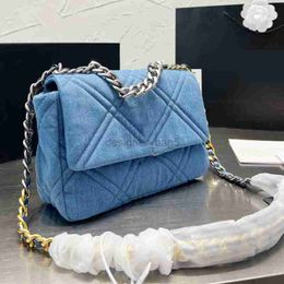 Cross Body Flap chain bags Denim designer bag totes bag 19 Crossbody Leather Luxury Fashion Shoulder Handbags Letter Purse Phone Wallet Metallic best quality