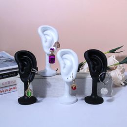 Jewellery Pouches Resin Earrings Display Stand Mannequin Rack Ear Model Holder For Stunning Shows