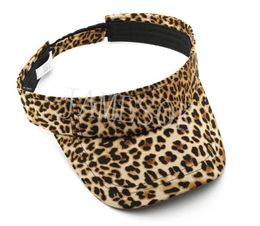 Fashion Summer Adjustable Leopard Sun Visor Cap Customized Uv Protection Sun Visor Cap DF242