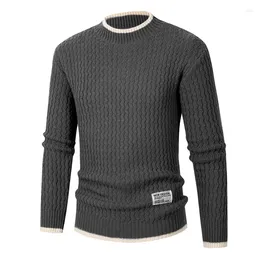 Men's Sweaters 2024 Autumn Winter Sweater Round Neck Brand Mens Knitting Pullovers Knitted Warm Male Jumper Slim Fit Casual 3XL