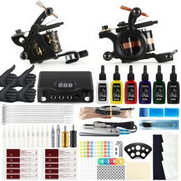 Medicine Tattoo Hines Tattoo Accessories Set with Inks Power Supply Pedal Body Art Tattoo Tools Set Tattoo Permanent Makeup Sets