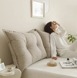60CM Creativity Modern Headboard Cushion Living Room Sofa Backrest Lumbar Soft Bag Pillow Bedroom Reading Pillow Tatami Cushion 240220