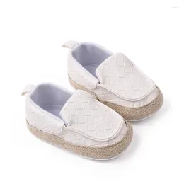 First Walkers Baby Boys Girls Shoes Infant Solid Colors Non-Slip Soft Sole Flat PU Leather Classic Walker Born Manor Style