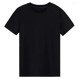 Men's Suits A2204 Slim T-Shirt Men Plain Tee Standard Blank T Shirt Black White Tees Top