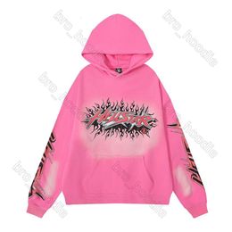 Men's Tracksuits Designer Sweatshirt Hellstar Hoodie Tracksuit Long Sleeve Sweatpants Grey Hell Star Hoodie and Pant Pink Y2k Washed Old Hoodie Sweater Set 108