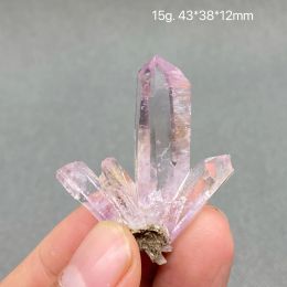 Pendants 100% Natural Rare Mexico Cruz Double head crystal amethyst mineral specimen Quartz Crystal Cluster