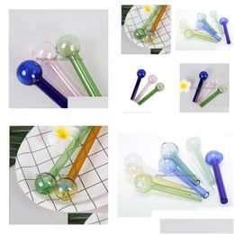 Smoking Pipes Smoking Pipes Colorf Hookahs Great Pyrex 4Glass Oil Burner Pipe Thick Color Glass Dab Nail For Bong Drop Delivery Home G Dhqdv