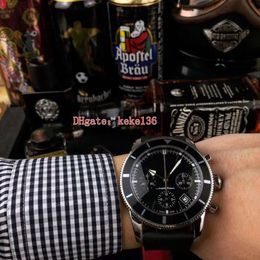 5 Style Topselling Excellent Wristwatches 46mm SuperOcean Heritage A13312121B1S1 Leather Bands VK Quartz Chronograph Work Mens Wat243I
