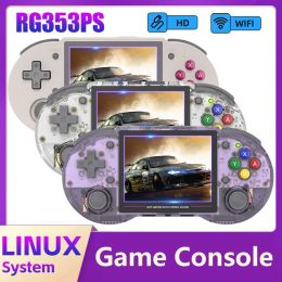 Consoles RG353PS Handheld Game Console 3.5Inch IPS Screen 64 Bit Linux System Retro Game Player HDMICompatible 2.4G/5G Wifi