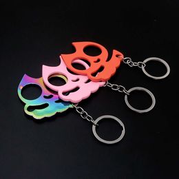 Cute Ear, Creative Rabbit Tiger, Male And Self Defense Equipment, Female Justice Cat, Two Finger Buckle, Broken Window Hanger 110725