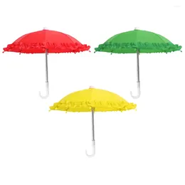 Umbrellas 3 Pcs Lace Toy Umbrella Chinese Kids Role Play Lacing Colorful Children's Toys Aquarium