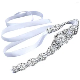 Hair Clips Sparkle Belt Rhinestone Belts Sash For Women Jewelry Sparkly Dresses Rhinestones Bridal