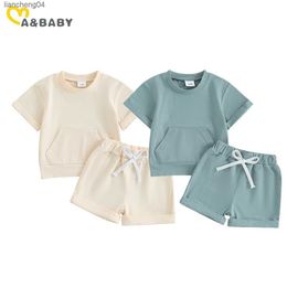 Clothing Sets ma baby 0-3Y Infant Newborn Toddler Baby Boy Clothes Sets Short Sleeve T-Shirt Shorts Summer Casual Outfits