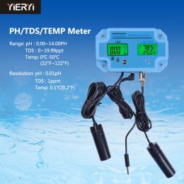 wholesale Yieryi Digital Ph Tester Temperature Tds 3 In 1 Multi parameter Water Quality Analyzer Water Metre Tester Tool ZZ