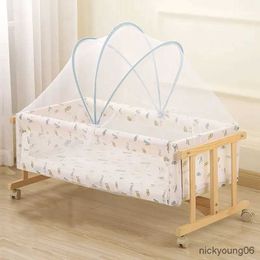 Crib Netting Newborn Baby Crib Mosquito Net With Holder Arch Portable Foldable Crib Anti-Mosquito Cover Suitable For 80-120Cm Infant Bed