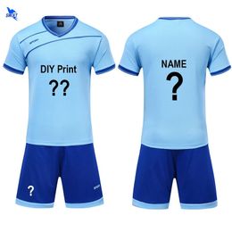 Mens Football Jersey Training Set Childrens Football Team Customized Football Uniform Breathable DIY Printed Name 240221