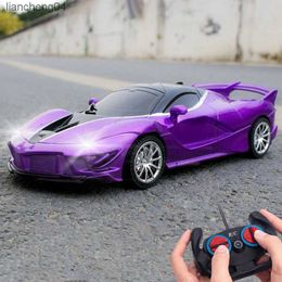 Electric/RC Car Rc Car Fast with Led Light 2.4g Radio Remote Control Sports Cars Stunt High-Speed Drift Racing Electric Toys Car for Kids Boy