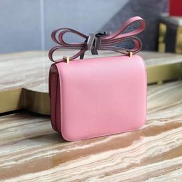 10a shoulder bag designer woman bag full handmade wax line purse crossbody retro classic fashion epsom leather square bag diagonal gold buckle underarm