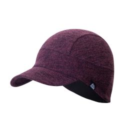 Snapbacks AONIJIE Warm Wool Knitted Hat Short Brim Baseball Caps Ear Protect for Camping Hiking Running