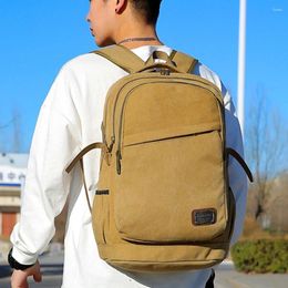School Bags Old Style Canvas Travel Backpack Korean Version Men And Women's Outdoor Tactical Training High-Capacity Campus Student