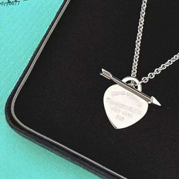 Necklaces Popular Pendant Pendant Necklaces Arrows One Arrow Heart Piercing and Versatile Necklace High Quality Jewellery Tiffanynet Mrh5 Yj7w