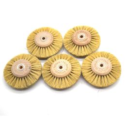 &equipments 10PCS 78MM 4C Polishing Brushs Bristle Buffing Abrasive Brush with Wood Center Jewelry Tools