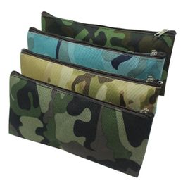 Cameoflage Pen Bag Canvas Pencil Bags Large Capacity Pens Holder Multifunctional 1221550