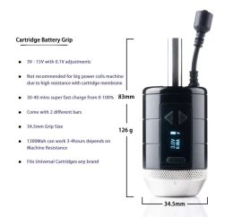 Guns AURORATOP High Quality Tattoo Wireless Battery Grip Machine , Working With Traditional Bar Needles