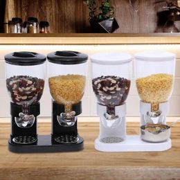 Storage Bottles Food Containers Dry Dispenser Dual Control Clear Cereal Sweets Nuts Space Saving Kitchen Box