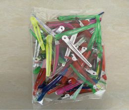 OC A001 Trends Korean style Long colored hair pins beauty Women039s disposable salon Duckbill clip Simple Metal resin D7409464