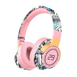 Fashionable Bluetooth BT Headset Wireless Music Over Ear Game Headphone with Heavy Bass Stereo Microphone Earphones