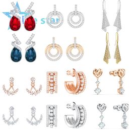 Earrings Christmas gifts for new year 2022 Trends Women's jewelry store austrian crystal Jewelry Long gemstone earrings