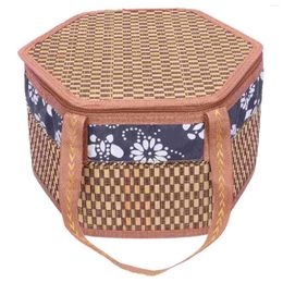 Dinnerware Sets Portable Picnic Basket Festival Gift Storage Hamper Fruit Woven Egg Bamboo Crabs Multifunctional Wicker