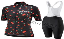 2020 High Quality Women Short Sleeves Cycling Jersey Set Summer Mtb Bicycle Clothing 9d Gel Pad Bib Shorts Bike Clothes Cycle Spor4563673