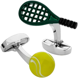 Cufflinks Novelty Tennis Cufflinks for Men with Gift Box