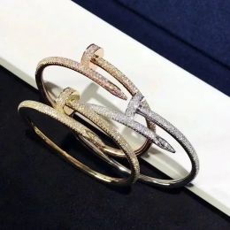 Bangles Replica International Brands 925 Sterling Silver Certified Couple Bracelet Original Classic Luxury High Women's Fashion Jewelry