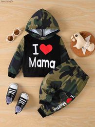 Clothing Sets Newborn Toddler clothing Fashion camouflage cotton hoodie and sweatpants for baby boys and girls 2PCS set