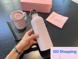 Quatily Thermos Cup Sports Bottle Portable Travelling Pink High-Profile Figure Fitness Yoga Gift Cups