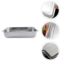 Dinnerware Sets Baking Pans Stainless Steel Plate Container Multifunctional Dinner Kitchen Supply