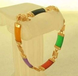 Bangles Free shipping FASHION CHARMING Colourful BRACELET AAA style Fine jade Noble 100% Natural jade