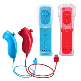 Gamepads For Nintendo Wii Console Wireless Joystick Remote Controller with Motion Plus Gamepad with Nunchuck Controller for Wii Games