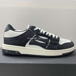Leather Sneaker Skel Shoes Designer Shoe Board Mens Amiiri Versatile Chunky Low Casual Bone High QXSB Edition Genuine JOBU